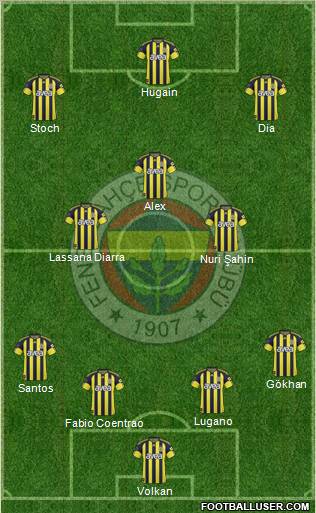Fenerbahçe SK Formation 2011