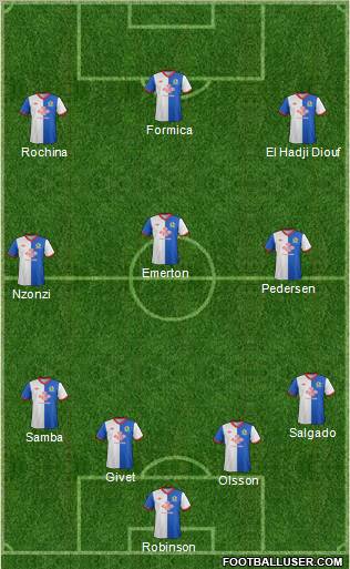 Blackburn Rovers Formation 2011