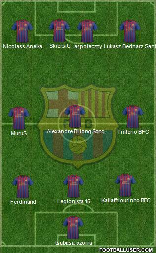 F.C. Barcelona Formation 2011