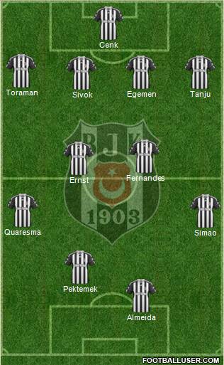 Besiktas JK Formation 2011
