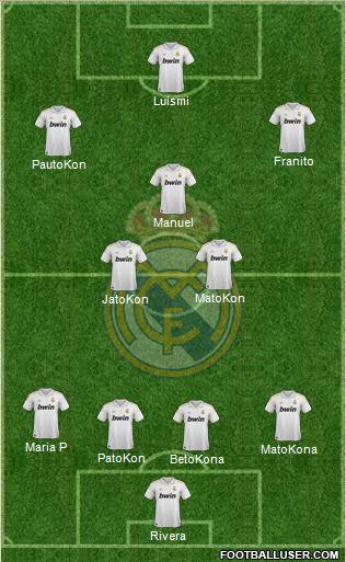 Real Madrid C.F. Formation 2011