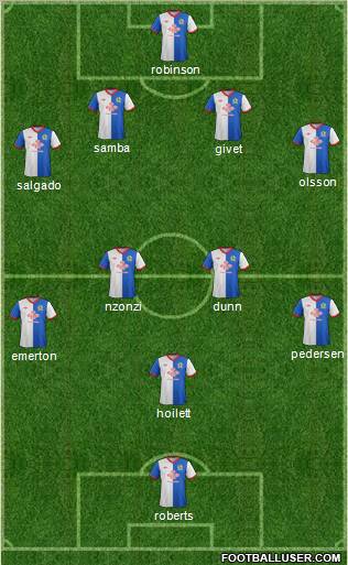 Blackburn Rovers Formation 2011