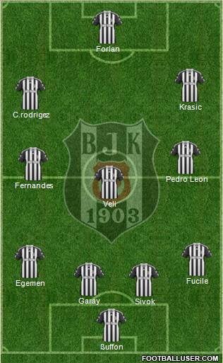 Besiktas JK Formation 2011