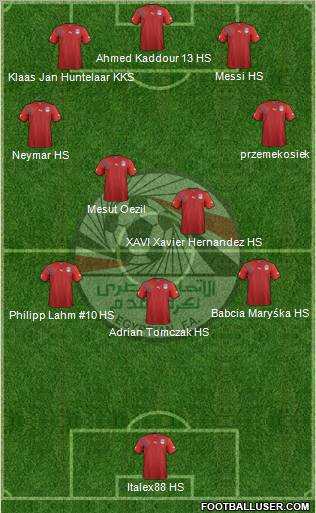 Egypt 3-4-3 football formation