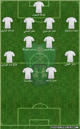 Al-Ahli (KSA) Formation 2011