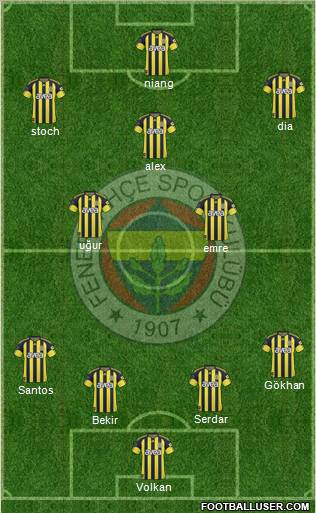 Fenerbahçe SK Formation 2011