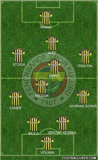 Fenerbahçe SK Formation 2011