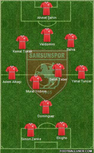 Samsunspor Formation 2011