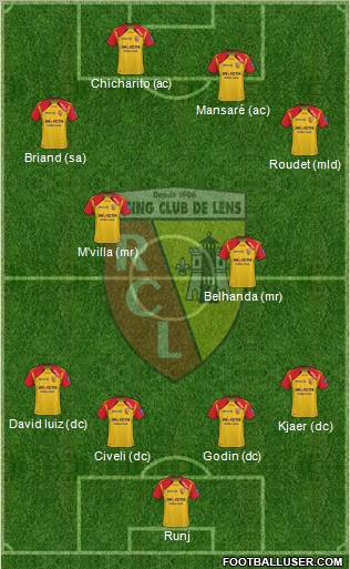 Racing Club de Lens Formation 2011
