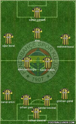 Fenerbahçe SK Formation 2011
