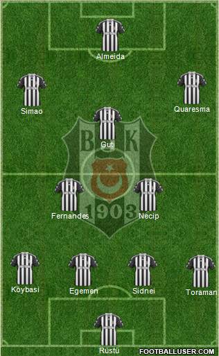 Besiktas JK Formation 2011