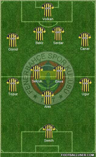 Fenerbahçe SK Formation 2011
