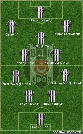 Besiktas JK Formation 2011