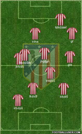 C. Atlético Madrid S.A.D. 4-4-1-1 football formation