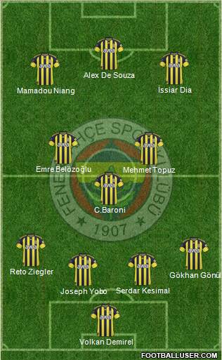 Fenerbahçe SK Formation 2011