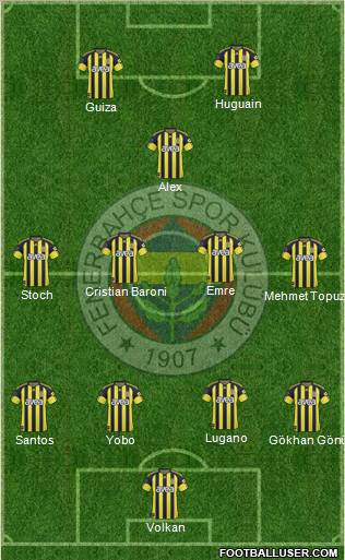 Fenerbahçe SK Formation 2011