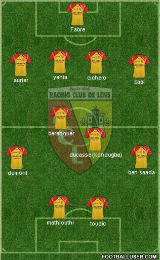 Racing Club de Lens Formation 2011