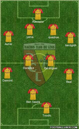 Racing Club de Lens Formation 2011