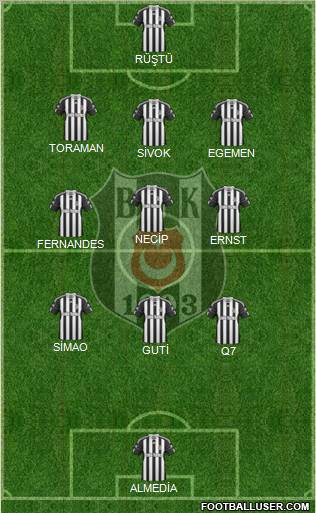 Besiktas JK Formation 2011