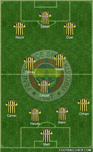Fenerbahçe SK Formation 2011