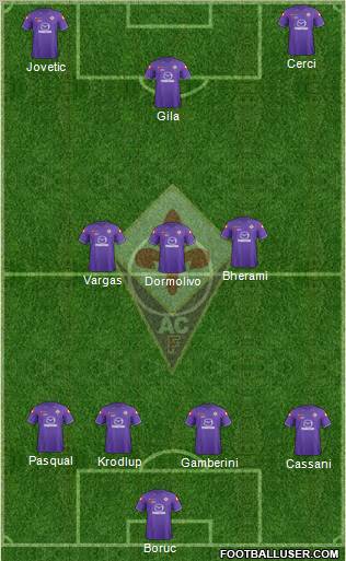 Fiorentina Formation 2011