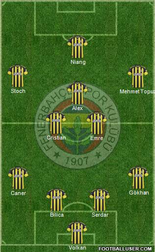 Fenerbahçe SK Formation 2011