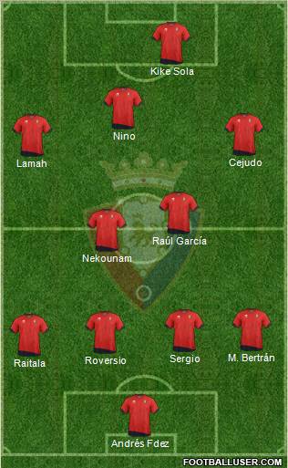 C. At. Osasuna Formation 2011