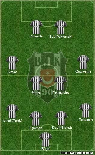 Besiktas JK Formation 2011