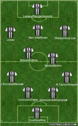 Newcastle United Formation 2011