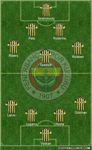 Fenerbahçe SK Formation 2011