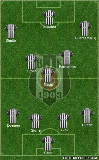 Besiktas JK Formation 2011