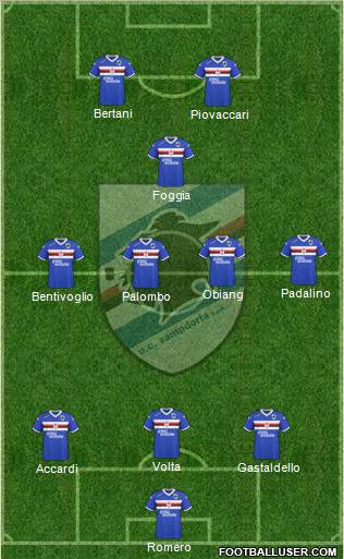 Sampdoria Formation 2011