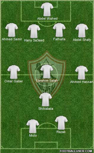 Zamalek Sporting Club Formation 2011