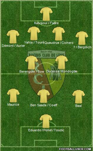 Racing Club de Lens Formation 2011