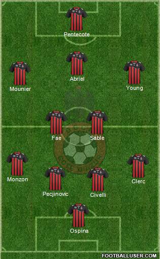 OGC Nice Côte d'Azur Formation 2011