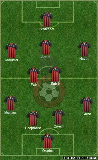 OGC Nice Côte d'Azur Formation 2011