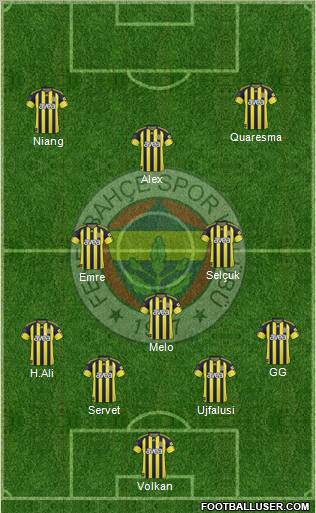 Fenerbahçe SK Formation 2011