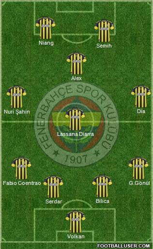 Fenerbahçe SK Formation 2011
