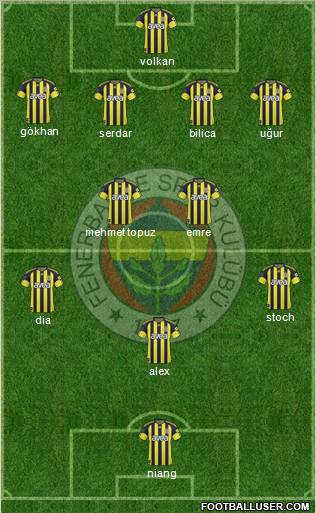 Fenerbahçe SK Formation 2011