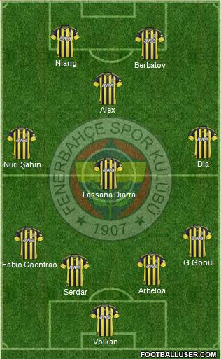 Fenerbahçe SK Formation 2011