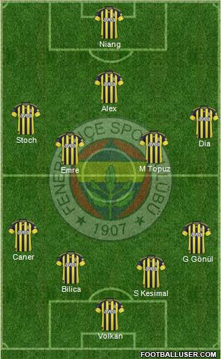Fenerbahçe SK Formation 2011
