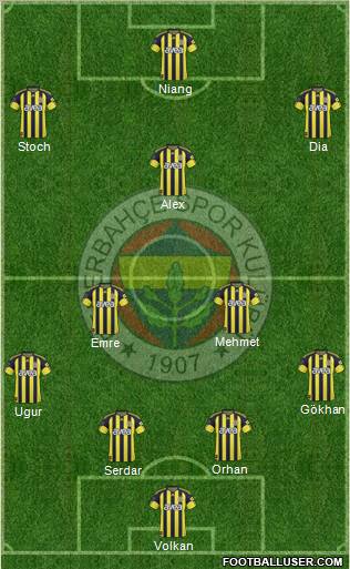 Fenerbahçe SK Formation 2011