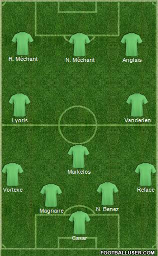 Pro Evolution Soccer Team Formation 2011