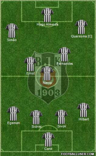 Besiktas JK Formation 2011