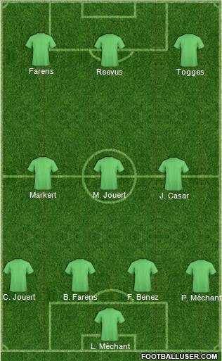 Pro Evolution Soccer Team Formation 2011