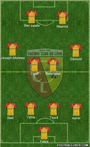 Racing Club de Lens Formation 2011