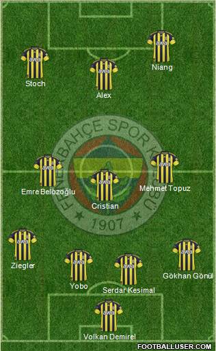 Fenerbahçe SK Formation 2011