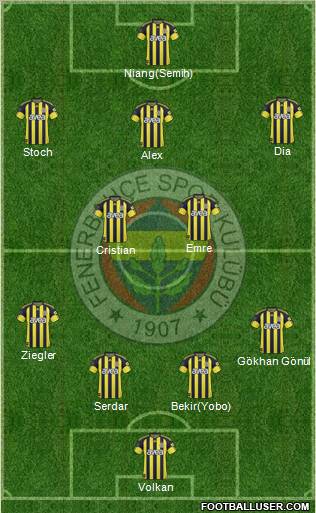 Fenerbahçe SK Formation 2011