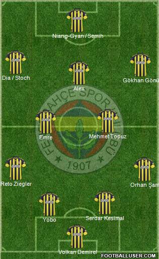 Fenerbahçe SK Formation 2011