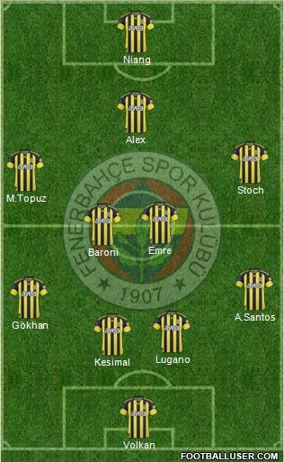Fenerbahçe SK Formation 2011
